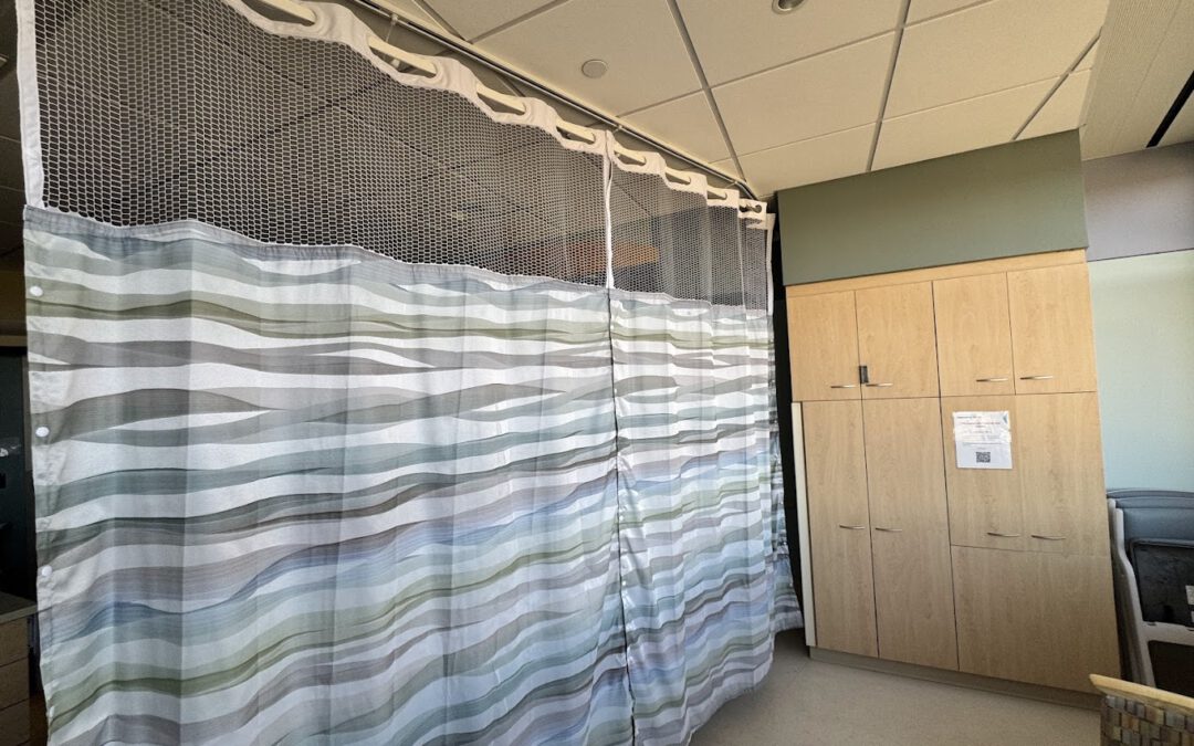 Medical Privacy Curtain Installation